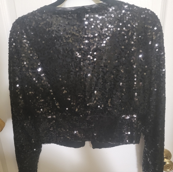 Black sequence cardigan - Picture 2 of 4